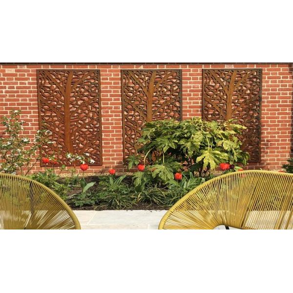 Сад и панель экрана уединения Corten домашнего искусства стены металла ржавая стальная