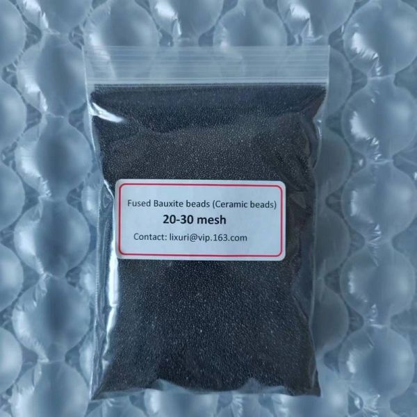 20-30 mesh Lost wax casting sand fused bauxite beads sand ceramsite foundry sand beads fused ceramic sand