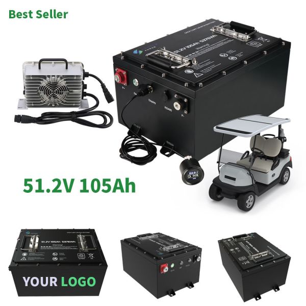 CLF 48V 51.2V 100AH/200AH Batería eléctrica de litio para carrito de golf 72AH/160AH 48 Volt Lifepo4 Golf Car Battery Pack