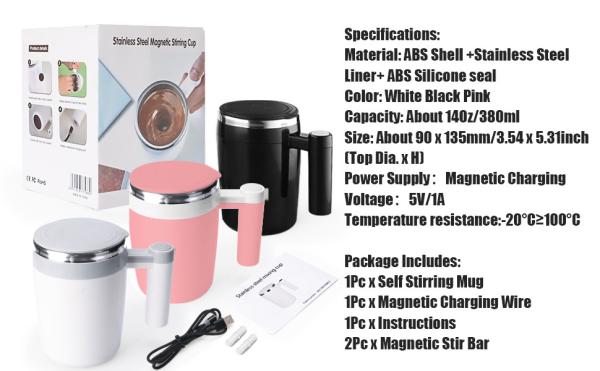 Copo de mistura automático de 13 oz Copo de café de mistura automática com 2 barras de mistura