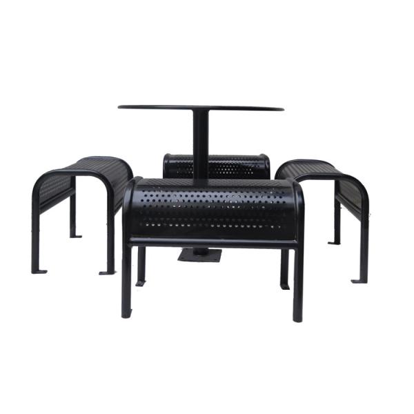 Full Steel Garden Set Table Benches Chiar/ Custpmized Picnic Park Outdoor Benches Sets