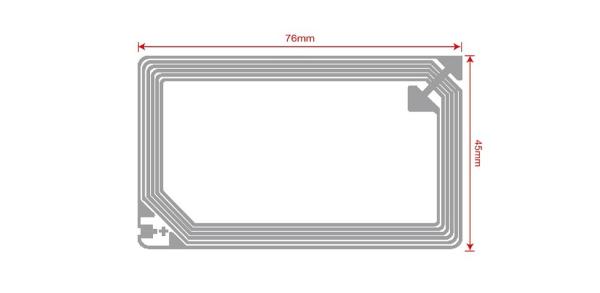 Contactless Dry RFID Inlay 13.56 MHz Transparent Color For Logistics