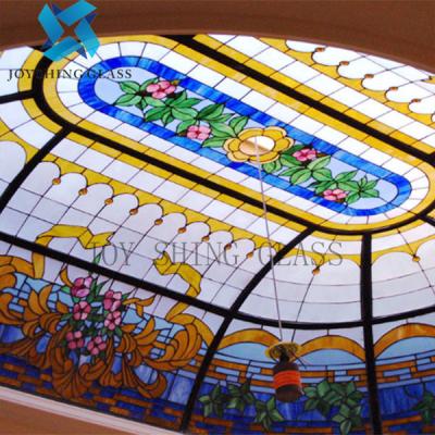 Anti UV Church Stained Glass Customized Size Thickness Shape Color