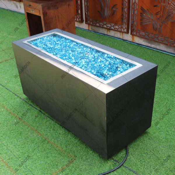 Gás Firepit exterior do propano do jardim do retângulo