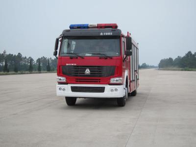 Veículo de resgate de incêndio HOWO, caminhão de bombeiros de resposta rápida Euro 2 Euro 5