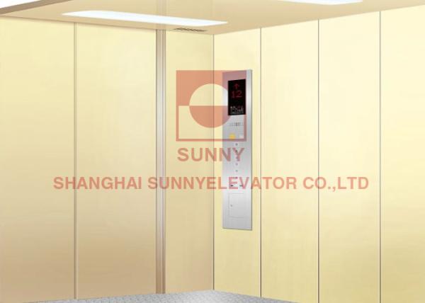Stainless Steel VVVF Wide 5000kg 0.25M Freight Lift Elevator Stainless Steel