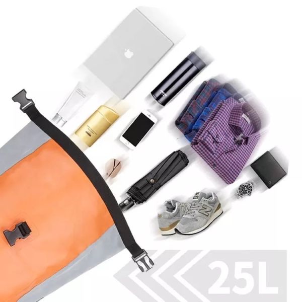 500D PVC Waterproof Hiking Backpack Floating Waterproof Bag For Kayaking BSCI