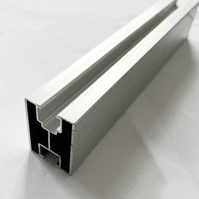Vertical Photovoltaic Installation Guide Rail Fixing Silver Solar Panel Mounting Rail