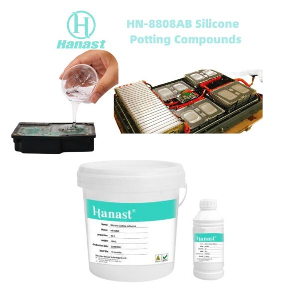Insulated Electrical Silicone Potting Compound Gel Flame Retardant Grey Liquid