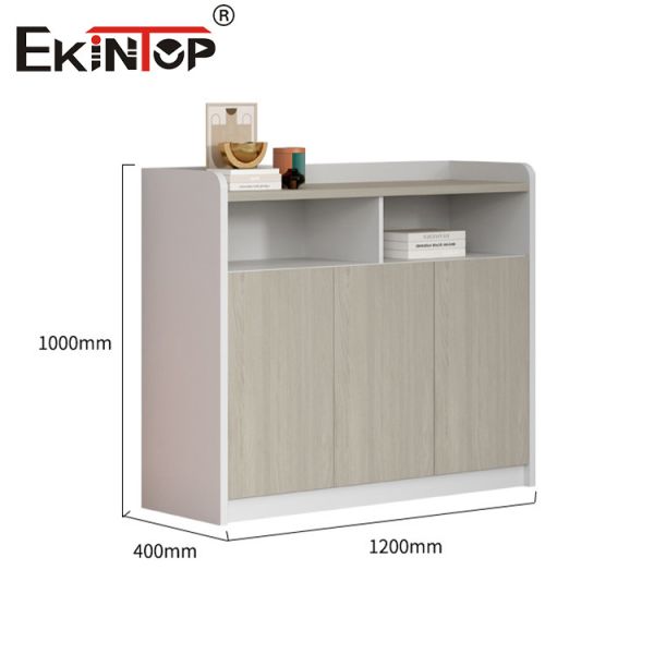 Дизайн в минималистическом стиле Деревянный книжный шкаф и файловой шкаф для домашнего офиса