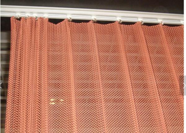 Aluminum Coil Mesh Curtain With Metal Track