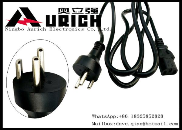 PVC Insulation Denmark Power Cord 16A 250V , Danish Appliance Extension Cord