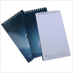 YO personnalisé liant des services d'impression faits sur commande de bloc-notes de carnet en plastique de PVC
