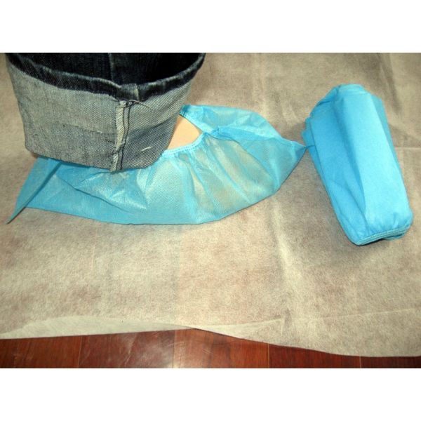Latex Free Disposable Polypropylene Shoe Covers , Breathable Surgical Boot Covers