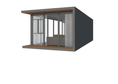 Taupe 1 casa da casa pré-fabricada da cama com casas modernas da casa pré-fabricada sob 50k para a venda