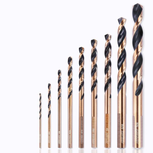 Three Flats Shank M35 Cobalt HSS Pilot Point Drill Fully Ground  Bit For Metal