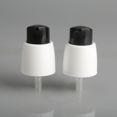 Botelha de 20 mm para distribuição de loção com bomba de creme branco e tampa superior