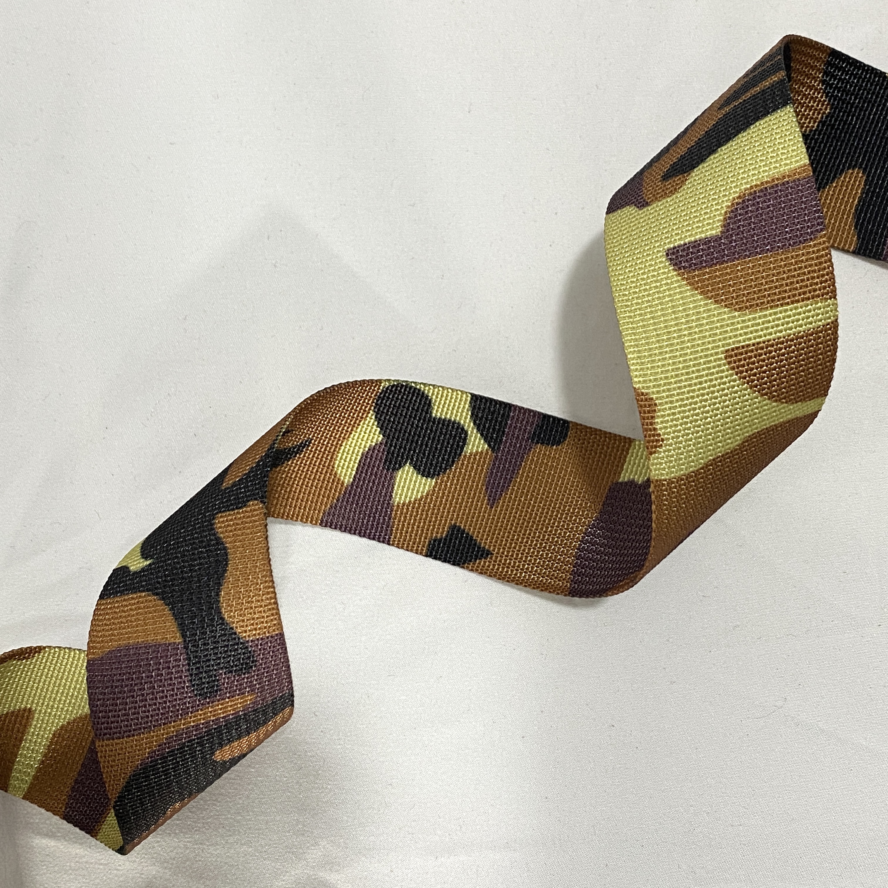 Camouflage Polyester webbing Camouflage Outdoor supplies Backpack belt Tactical clothing