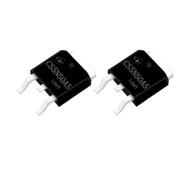TO-252 Montador de superfície Semicondutor de alta potência 5A 500V 1.33Ω Para secador de cabelo