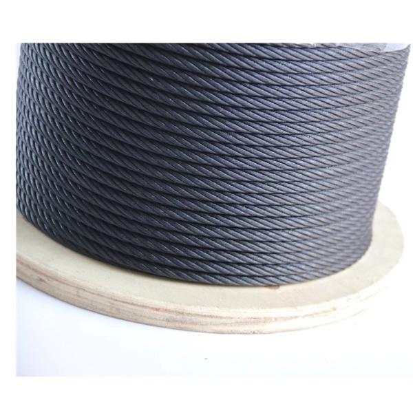 Cable de avión galvanizado negrado 7x7 7x19 cuerda de alambre de acero para escenarios y películas