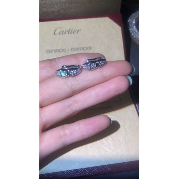 Luxury jewe factory serpenti series earring 18k white gold yellow gold rose gold diamond  Earring B Snake Earrings