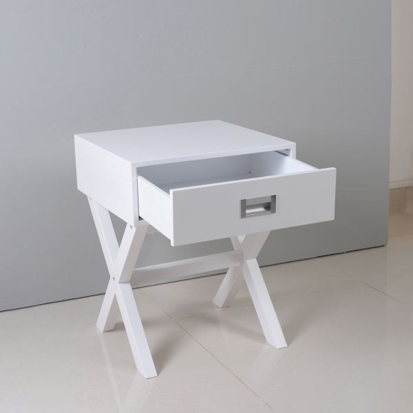 E1 MDF NC painting Wooden Bedside Coffee Table 50.8cm Height