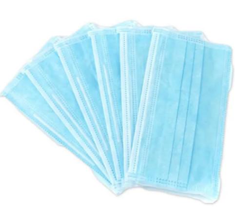 Soft Lining 3 Ply Non Woven Face Mask Low Breathing Resistance For Single Use