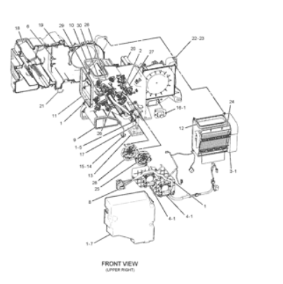 245-7833 ядр подогревателя  330D 345D для частей кондиционера экскаватора