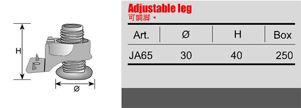 ANDISI Metal Type Iron Furniture Leg Heavy Duty and Adjustable for Kitchen Cabinets