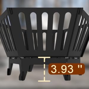 Outdoor Wood Burning Firepit 22.5 Inch for Camping and Beach Parties 3mm Thickness