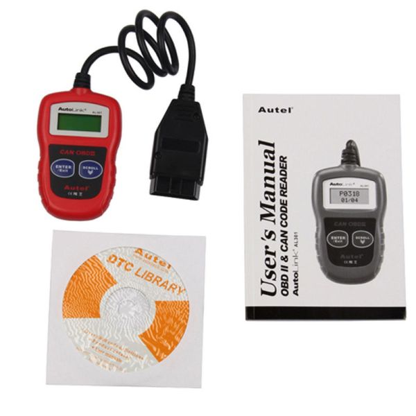 Autel AutoLink AL301 OBDII/CAN Code Reader Clear DTCs Easiest-To-Sse Tool Autel Car Scanner