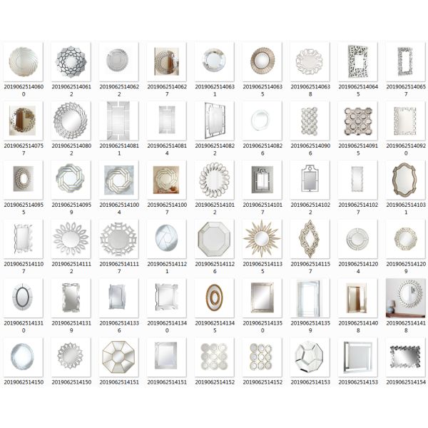 3D Decorative Wall Mirrors Custom Framed For Hotel Restaurant