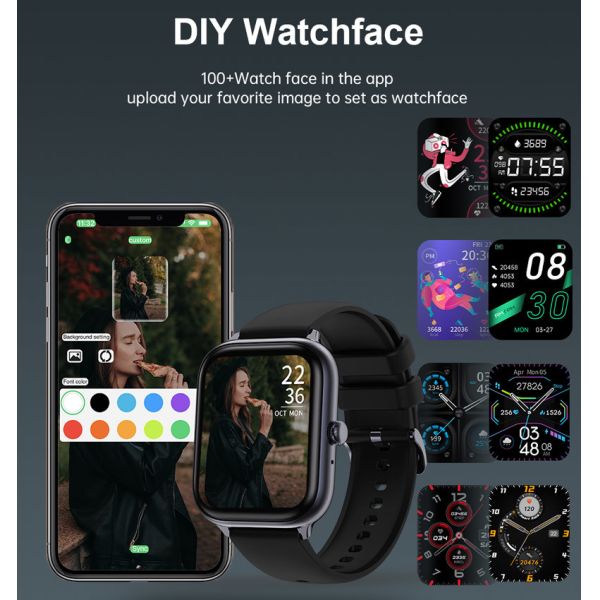 T11 Blood Pressure Wrist Smartwatch Bracelet Sport Wristband Fitness