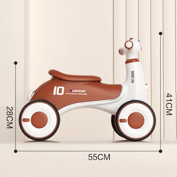 Basic Seat Type Children's Scooter Twisted Car Toy for 1-3 Year Old Baby Walking Aid