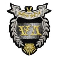 Hierro de encargo del logotipo 8 cm de la bandera nacional en tela de algodón de la tela cruzada del poliéster del remiendo del bordado