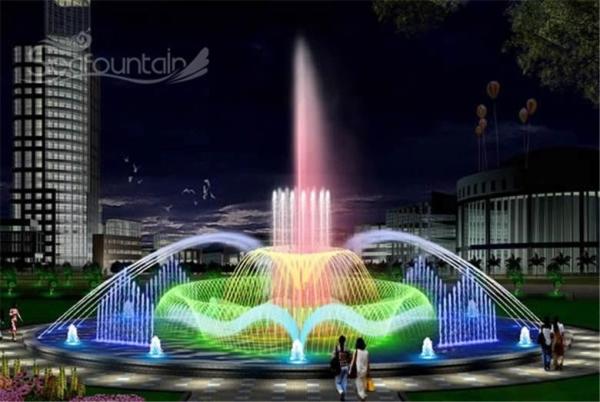 Urban Construction Floating Musical Fountain outdoor