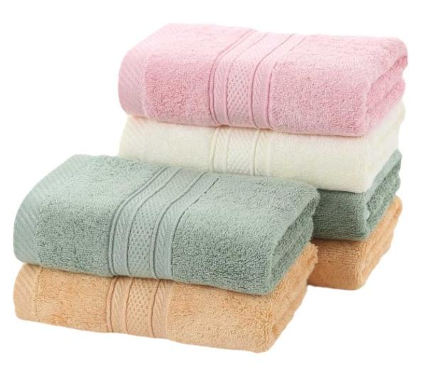 34 X 75cm Cellulose Cleaning Cloths Bamboo Fiber Bath Towels