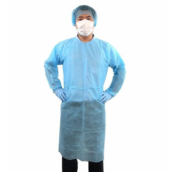Hygiene Disposable Theatre Gowns Doctor Suit Blue / White / Yellow / Green