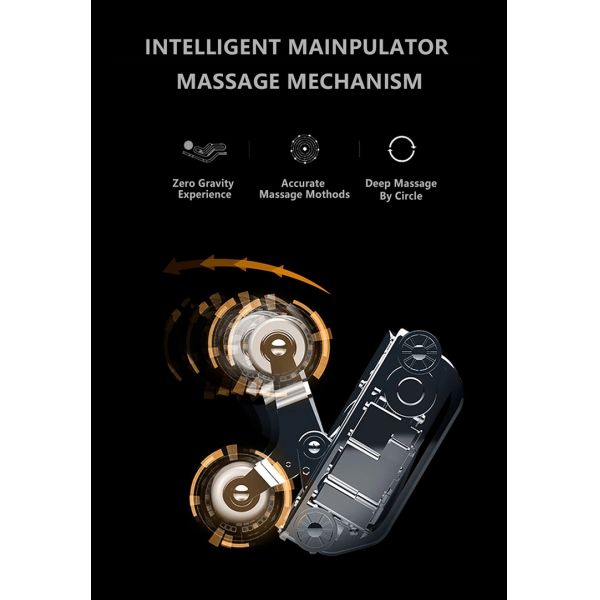 Electronic Air Compression 4D Massage Chair With 2 Rollers For Whole Body