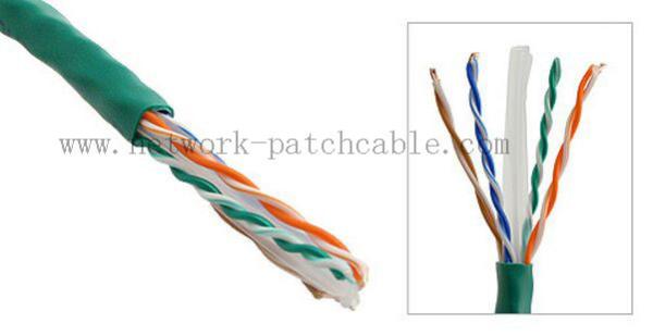 Puli 23Awg 305M Category 6 Utp Cable Round Or Flat Cat6 Lan Cable