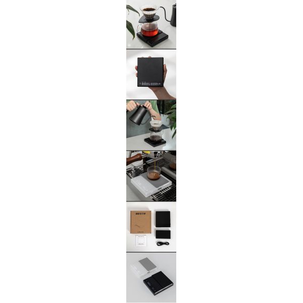 Kitchen Scale for Drip Coffee Digital 3kg 5kg Anti-Slip Electronic Weight Measuring Device