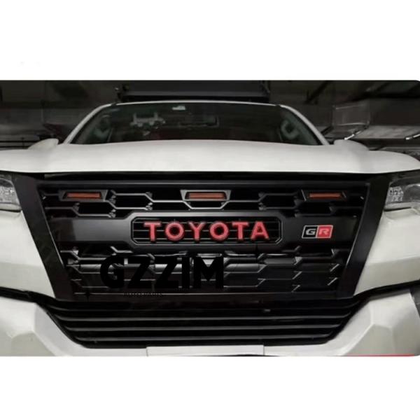 Grille de pare-chocs avant ABS avec LED pour Toyota Fortuner 2016
