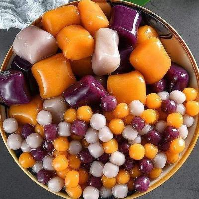 Doking Organic Tapioca Pearls Instant Boba Milk Tea Ingredients 3 Colors Taro Balls
