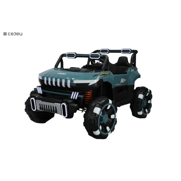 Gift for Boys & Girls: Electric UTV with Adjustable Seatbelts,Music/Light Handle Four wheel suspension