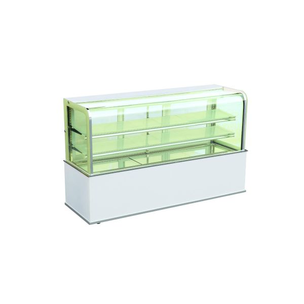 1,5 измеряют вертикальный охладитель 660W, полку замораживателя 3 дисплея торта с грубым стеклом