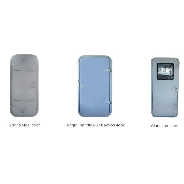 4 Clip Accommodation Steel Marine Weathertight Door 10mm Thickness