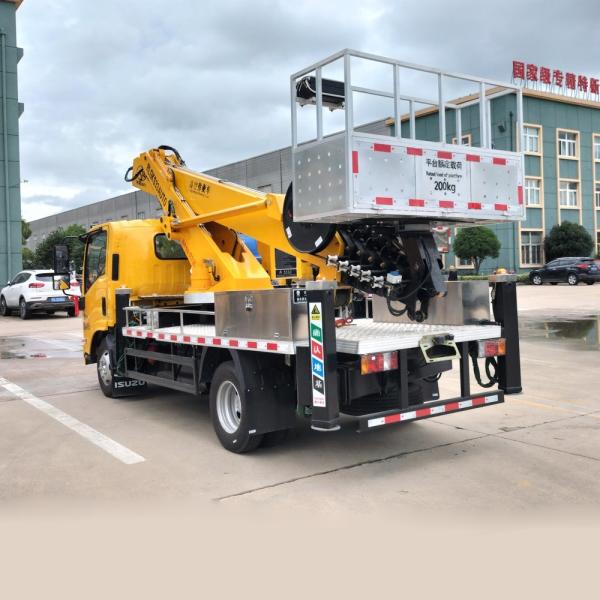 NIKA 4*2 Single Row  High-altitude Operation Truck  Telescopic Aerial Work Platform   High Lifting Lorry