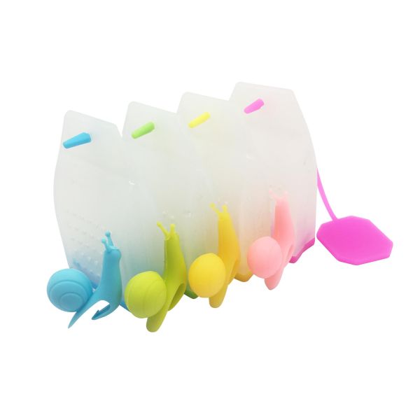 coffee tea strainer amazon best seller online shopping Silicone Squirrel Tea Infuser bag milk frother
