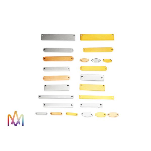 Бирки шарма DIY SS304 прямоугольные привесные выгравированные