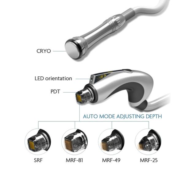 Dispositivo fracionário térmico do microneedle da máquina PDT 650nm do ODM RF Microneedling